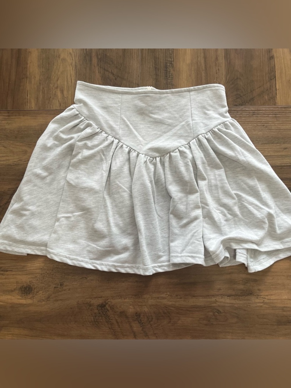 Heather Grey High Waist Skirt